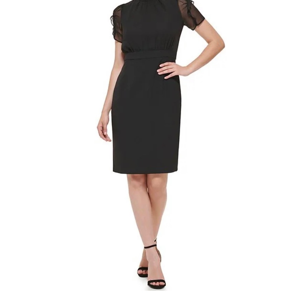 NWT Lovely Vince Camuto Chiffon Sleeve Dress